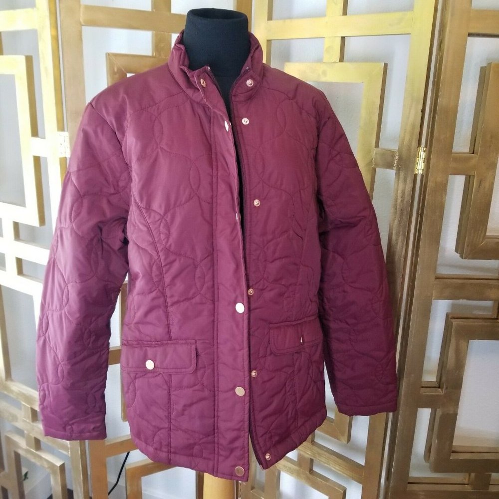 A New Day Purple Quilted Puffer Jacket Coat XL